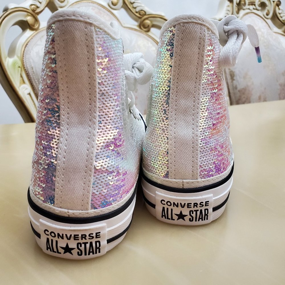 Converse Mini Sequins Chuck Taylor All Star Hi - Picture 8 of 9